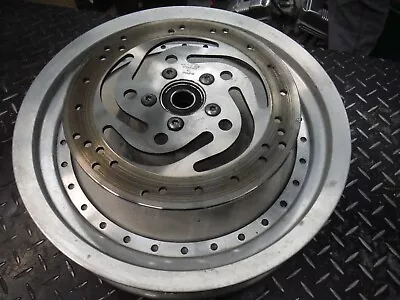 2005-2007 Harley Davidson Sportster 1200C 883C Custom Cast Rear Wheel Rim Rotor • $249