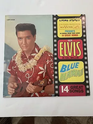 Blue Hawaii Elvis Presley Soundtrack 1964 With Living Stereo On Cover Vinyl-Ex. • $95