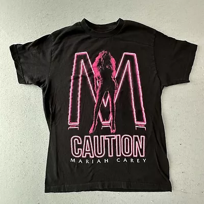 Mariah Carey Shirt Mens Medium Black Caution Tour Music Concert With Dates 2019 • $30