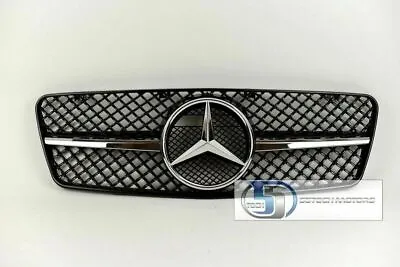 Mercedes W208 CLK Single FIN Grille Grill CLK320 CLK430 1 Fin Black 97-02 03D ✅  • $135