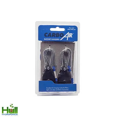 Rope Ratchet Hangers X2 By CarboAir Adjustable Grow Light Reflector Hangers • £8.45
