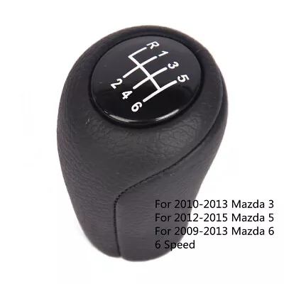 New Black 6 Speed Shift Knob For Mazda 3 5 & 6 2009-2015 CC30-46-030C US • $14.28