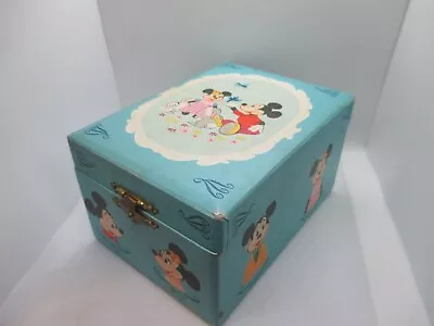 Vintage Disney Mickey Minnie Mouse Music Jewelry Box -Ballerina Girl Dancing • $8