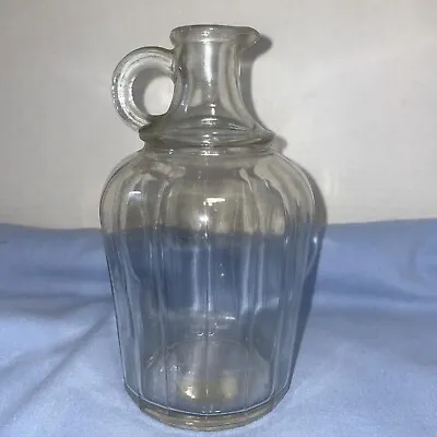 Vintage Apple Cider Vinegar Glass Bottle Small Handle Estate Find • $14.20