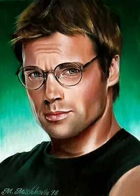 L E ACEO Sketch Card PRINT SG-1 Stargate Daniel Jackson Michael Shanks Mishkova • $10