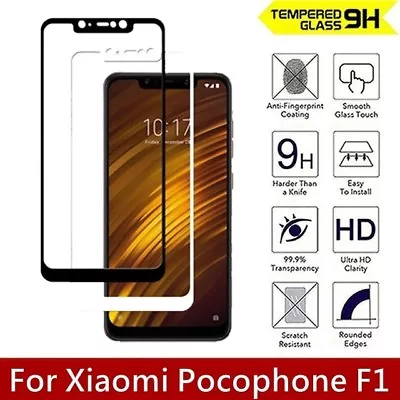 $4.39 • Buy For Xiaomi Pocophone F1 9H Full Cover Tempered Glass Screen Protector Cover 3D