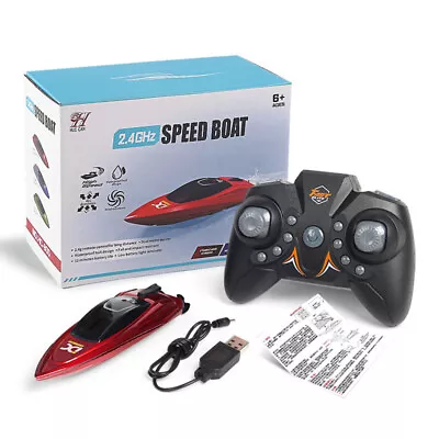 2.4GHz RC Speed Boat Remote Control High Speed Boat Waterproof Mini RC Boat Toys • $17.88