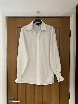 Ladies QED Ivory Blouse Size S 10-12 • £1.99