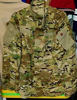 Army OCP Multicam Combat Aircrew Aviation Flight Coat Nomex Size Large Long  • $24