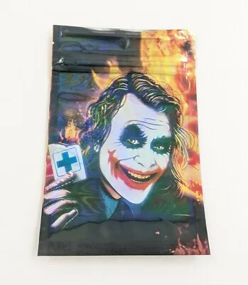 50 Pc JOKER 3.5g MYLAR BAGS Packs Zip Lock Bag Polyester Film Food - US Seller  • $22.22