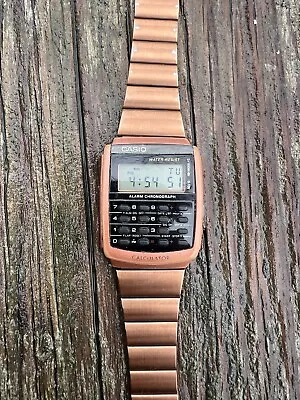 Casio Vintage Retro Calculator Digital Classic Watch CA-506C-5A Works Well • $29.99