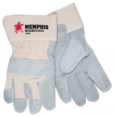 Memphis 16010M Side Kick Leather Palm Gloves Size Medium (12 Pair) • $81.98