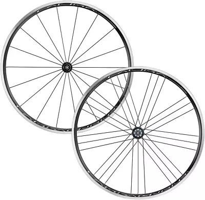 Campagnolo Calima Wheelset 700c QRx100/130mm Rim Brake Clincher Black 18H-27H • $200