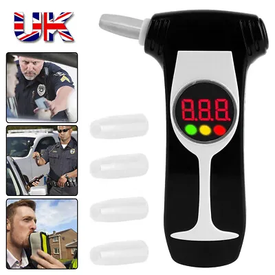 £13.45 • Buy Police LCD Digital Breath Alcohol Analyzer Tester Breathalyzer Test Detector NEW