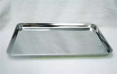 NEW STAINLESS STEEL INSTRUMENT TRAY MEDICAL DENTAL TATTOO 13 5/8  X 9 3/4 X 5/8  • $26