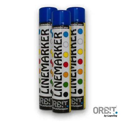 Orbit Linemarker Spray 750ml | Permanent Paint | 12 X Cans | Variety Of Colours • £38.88