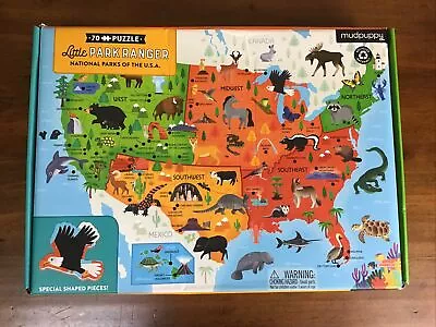 Little Park Ranger National Parks Of The USA Puzzle 70 Pieces Mudpuppy Complete! • $10