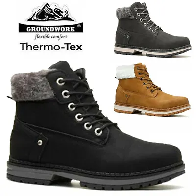 £21.95 • Buy Ladies Hiking Boots Fur  Ankle Desert Trail Combat Chelsea Walking Shoes Size 