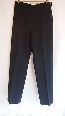Vertigo Dress Pants Size 12 FR 44 Womens Black Slacks Boss France Rare Fitted  • $15