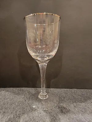 Lenox Crystal Wine Glasses Platinum Trim SET OF 4 NEW • $53.52