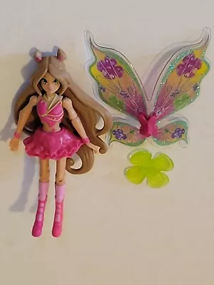 Winx Club Flora 3.75  1:18 Fairy Figure Believix Jakks Pacific LOOSE COMPLETE • $45