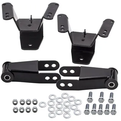 Rear 4  Drop Shackles Hangers Leaf Spring Lowering Kit For GMC Chevy C10 73-87 • $54.89