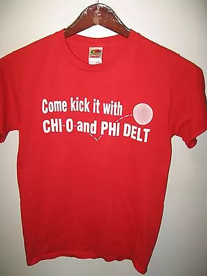 $26.99 • Buy Chi Omega Sorority Phi Delta Theta Fraternity 2005 Kickball Social Red T Shirt S