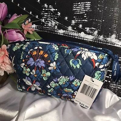 Vera Bradley Factory Style Medium Quilted Cosmetic Bag FLORAL BURSTS NWT RV$49 • $24.99