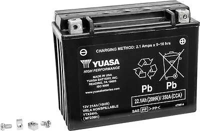 Yuasa H-P Factory Activated AGM Battery YTX24HL Kawasaki Vulcan 1500L 96-97 • $170.06