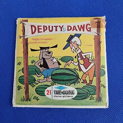 Scarce Sawyer's B519 Deputy Dawg Cartoons TV Shows View-master 3 Reels Packet • $72