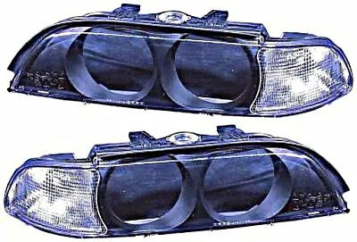 Headlights Plastic Lens SET For BMW E39 5 Series 97-00 • $115.48