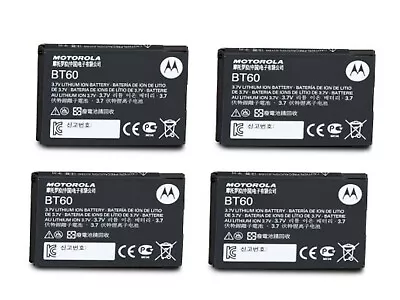 Motorola HKNN4014 BT60 CLP1010 CLP1040 CLP1060 Radio LI-ION Batteries QTY 4 • $138