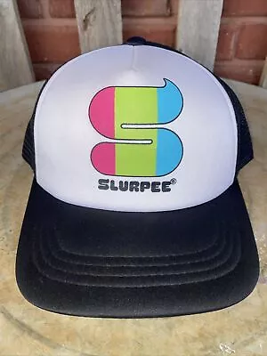 NEW!! 7-11 Slurpee  Retro Design Black Trucker Snapback Hat LIMITED EDITION • $19.99