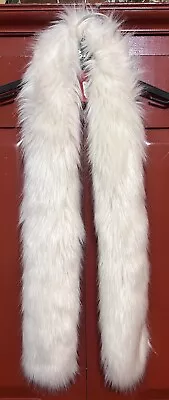 NEW White FAUX FUR Scarf TARGET MOSSIMO 57  Shawl Wrap Collar • $119.99