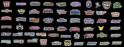 Pokemon Set Binder Stickers “Side Of Binder  (3.5  Or Less) • $38.99