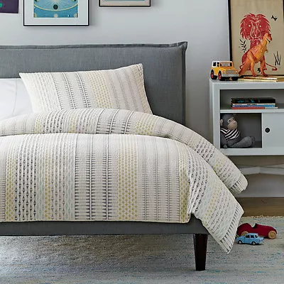 NIP Dwell Studio Dwellstudio Sidney Twin Duvet & Sham Set Jaquard $199 • $60