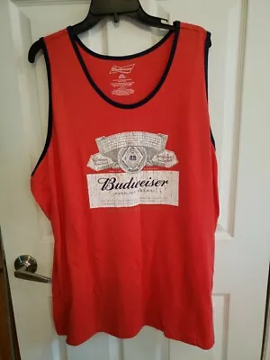 BUDWEISER Tank Top Mens Officially Licensed Anheuser-Busch T-Shirt 2XL • $9.99