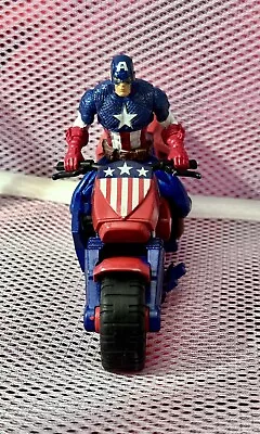 2010 Captain America Avenger Cruisers Nitro Attack Bike Hasbro • $10