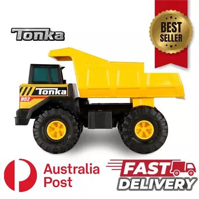 Tonka Steel Classics Mighty Dump Truck Yellow Tipping Construction Kids Toys • $85.95