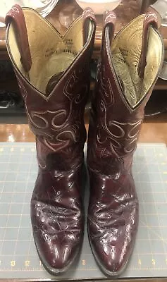 Vintage Red Tony Lama El Rey Boots Sized 10 1/2 • $119.99