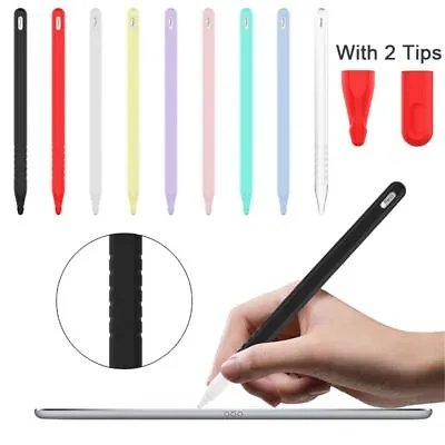 £4.53 • Buy Silicone Case Sleeve Wrap Nib Cover Protective Skin For Apple Pencil 2 IPad Pro