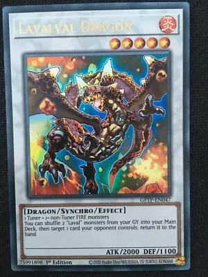 GFTP-EN047 Lavalval Dragon Ultra Rare 1st Edition Mint YuGiOh Card • £0.99