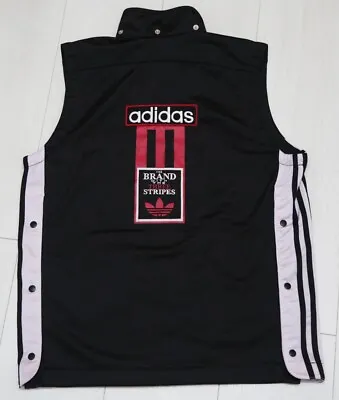 ADIDAS Sleeveless Vintage Jamaica Adicolor Firebird Jacket Rasta Retro Hood • £34.80