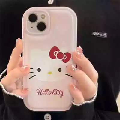 Cute Girly Sanrio Hello Kitty Pink Bow Phone Case For IPhone 15 14 13 Pro Max • $16.50