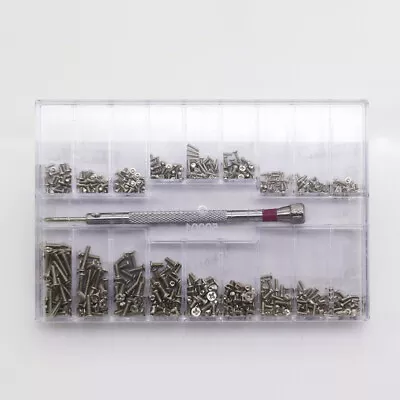  Miniature Screw Steel Watches Screws Eyeglass Screwdriver Kit Computer • £10.58