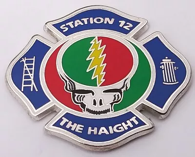 Grateful Dead PIN - Haight Asbury Fire Station 12 San Francisco Vintage Rasta • $15.99