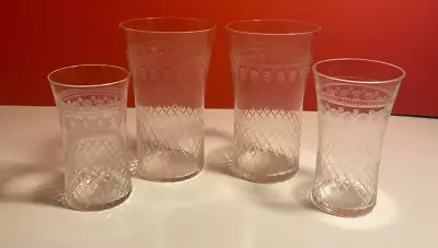 Edwardian Pall Mall Lady Hamilton Tumblers Set Of 4 Vintage Drinkware • £25.37