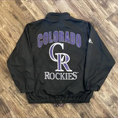 Vintage 1990s Colorado Rockies Windbreaker Jacket • $40