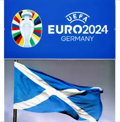 Large Scotland Scottish Saltire Blue Euro 2024 5ft X 3ft Flag Speedy Delivery • £5.95