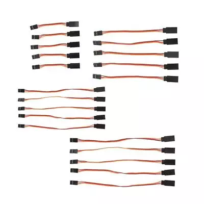 5x 3pin Male To Female Servo Extension L-ead Wire Cable For RC Futaba JR • £5.64